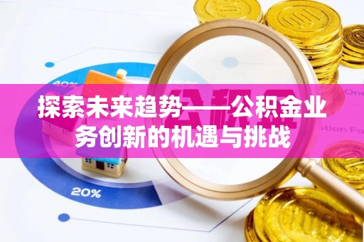 石龙探索未来趋势——公积金业务创新的机遇与挑战