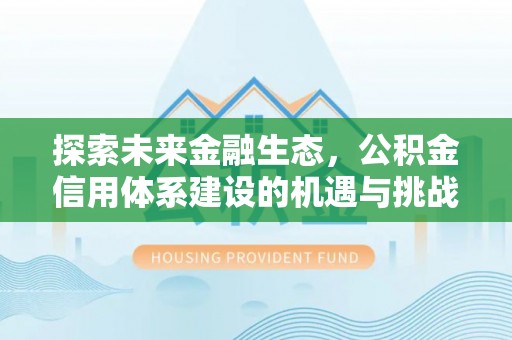 石龙探索未来金融生态，公积金信用体系建设的机遇与挑战