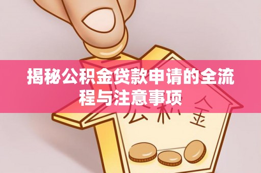 石龙揭秘公积金贷款申请的全流程与注意事项