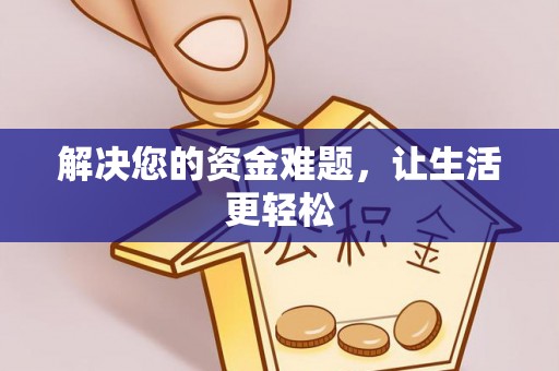 石龙解决您的资金难题，让生活更轻松