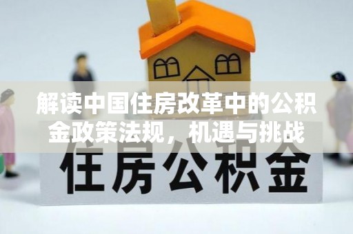 石龙解读中国住房改革中的公积金政策法规，机遇与挑战