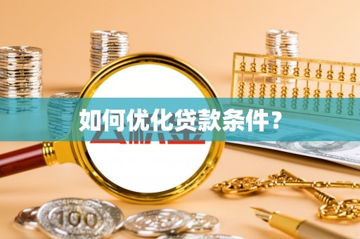 石龙如何优化贷款条件？