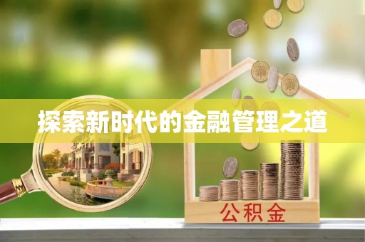 石龙探索新时代的金融管理之道