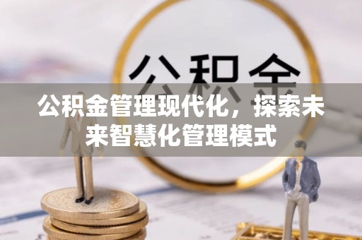 石龙公积金管理现代化，探索未来智慧化管理模式