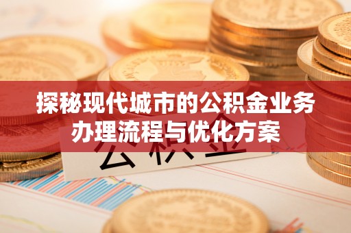 石龙探秘现代城市的公积金业务办理流程与优化方案