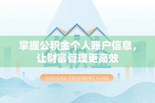 石龙掌握公积金个人账户信息，让财富管理更高效