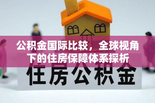 石龙公积金国际比较，全球视角下的住房保障体系探析