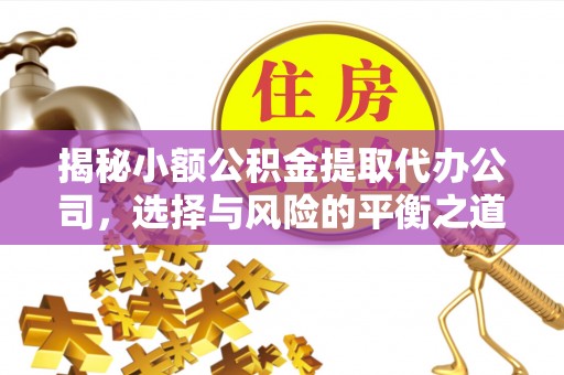 石龙揭秘小额公积金提取代办公司，选择与风险的平衡之道