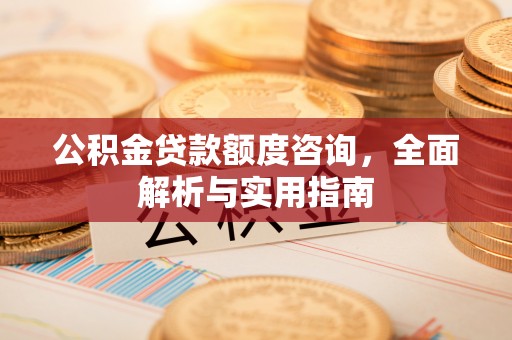 石龙公积金贷款额度咨询，全面解析与实用指南