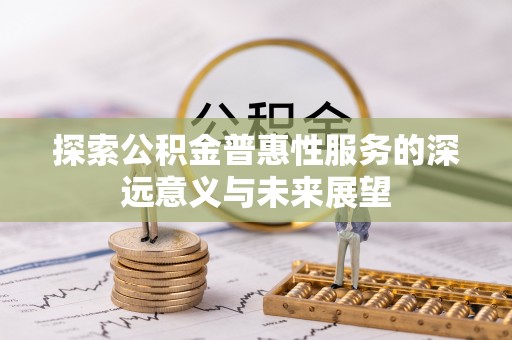 石龙探索公积金普惠性服务的深远意义与未来展望
