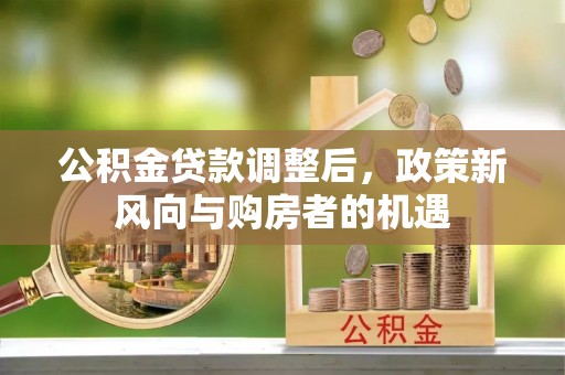 石龙公积金贷款调整后，政策新风向与购房者的机遇