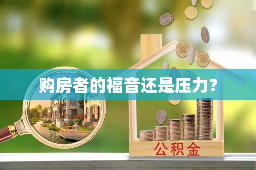 石龙购房者的福音还是压力？